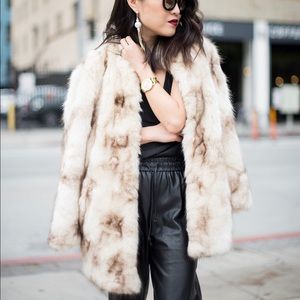Faux fur coat